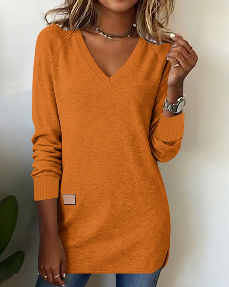 Bella® | Fashionable Sweatshirt with V-Neck