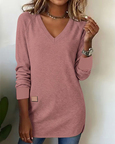 Bella® | Fashionable Sweatshirt with V-Neck