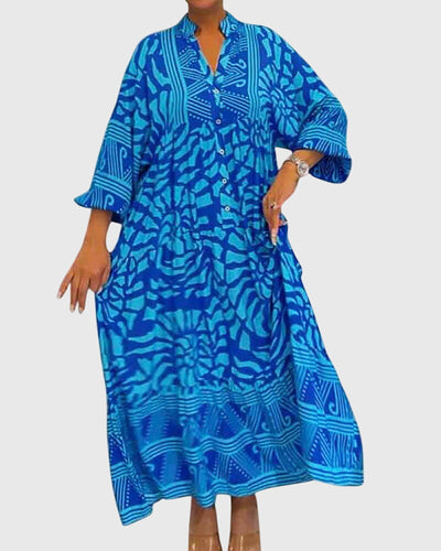 Victoria | Maxi Dress With Elegant Print