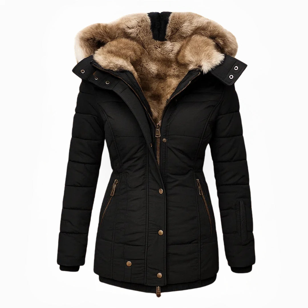 Victoria | Warm Winter Coat with Soft Faux Fur Lining