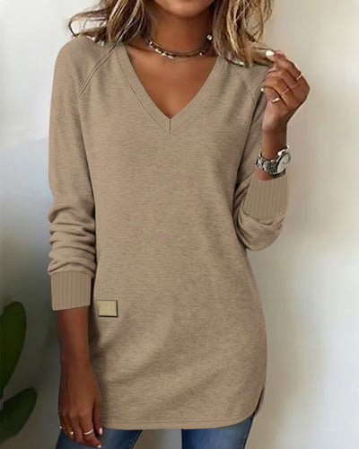 Bella® | Fashionable Sweatshirt with V-Neck
