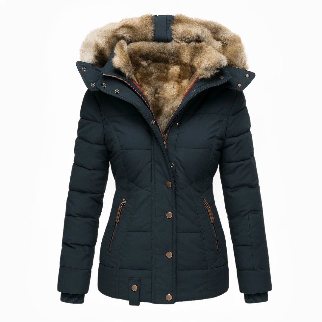 Victoria | Warm Winter Coat with Soft Faux Fur Lining