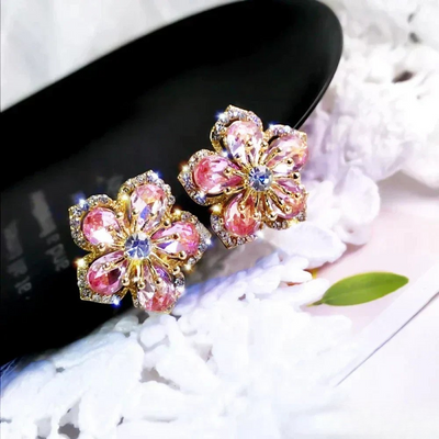 Victoria | Sterling Silver Earrings with Colourful Zirconia