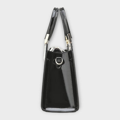 Victoria | Glossy Crocodile Pattern Handbag