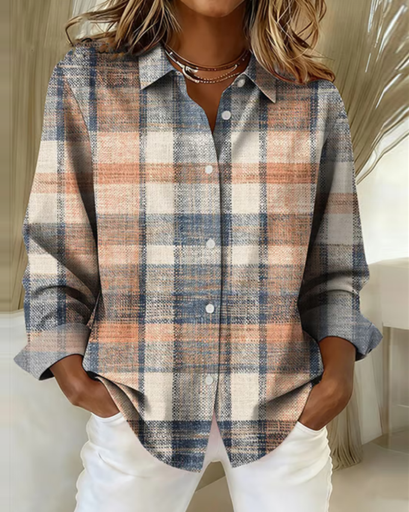 Tess® | Vintage-style shirt with check pattern