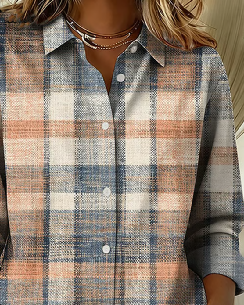Tess® | Vintage-style shirt with check pattern