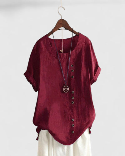 Victoria | Comfortable Short Sleeve Blouse