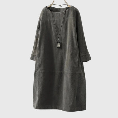 Victoria | Relaxed Corduroy Midi Dress