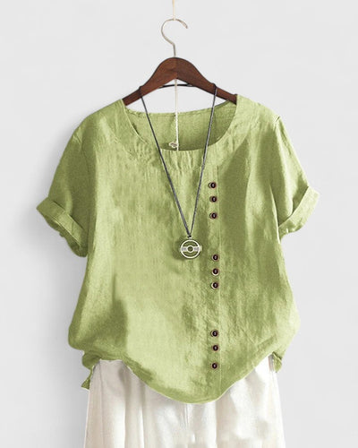 Victoria | Comfortable Short Sleeve Blouse