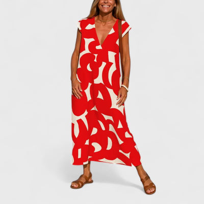 Victoria | Flowing V-Neck Dress